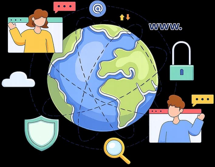 Visual fur Domain, Hosting und Infrastruktur