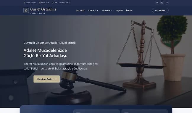 موقع مكتب محاماة متخصص صورة عرض لقوالب مواقع الشركات الجاهزة والفئات