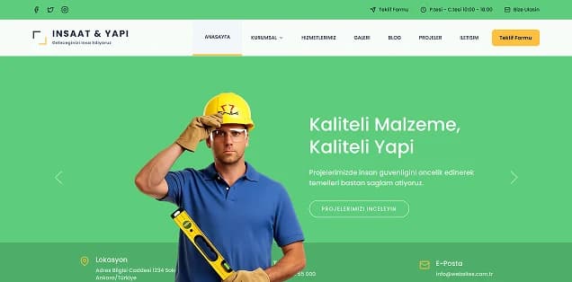 موقع شركة انشاءات