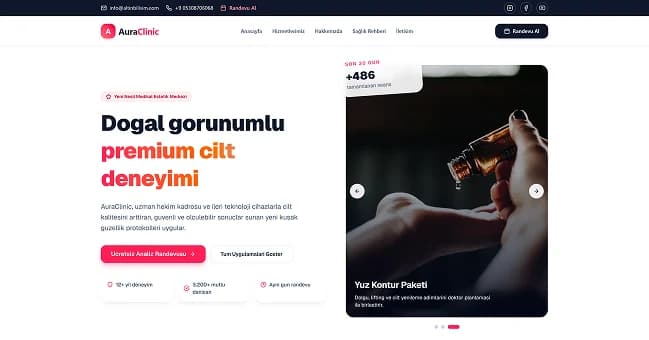Estetik ve Cilt Klinigi Web Sitesi