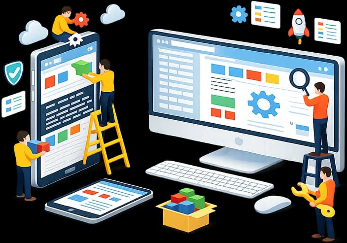 Kurumsal web app ve özel yazılım geliştirme görseli